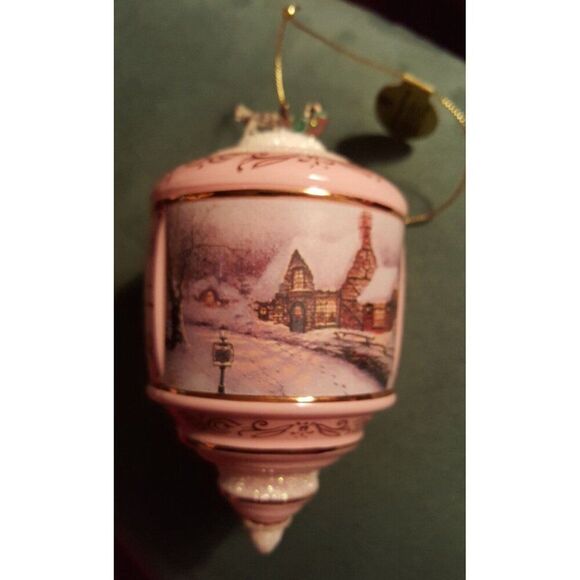 Thomas Kinkade Bradford Heirloom Christmas Ornament Olde Porterfield Gift Shop - Picture 5 of 10